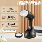 Handheld Clothes Steamer - 320ml Fast Heat-Up