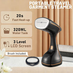 Handheld Clothes Steamer - 320ml Fast Heat-Up