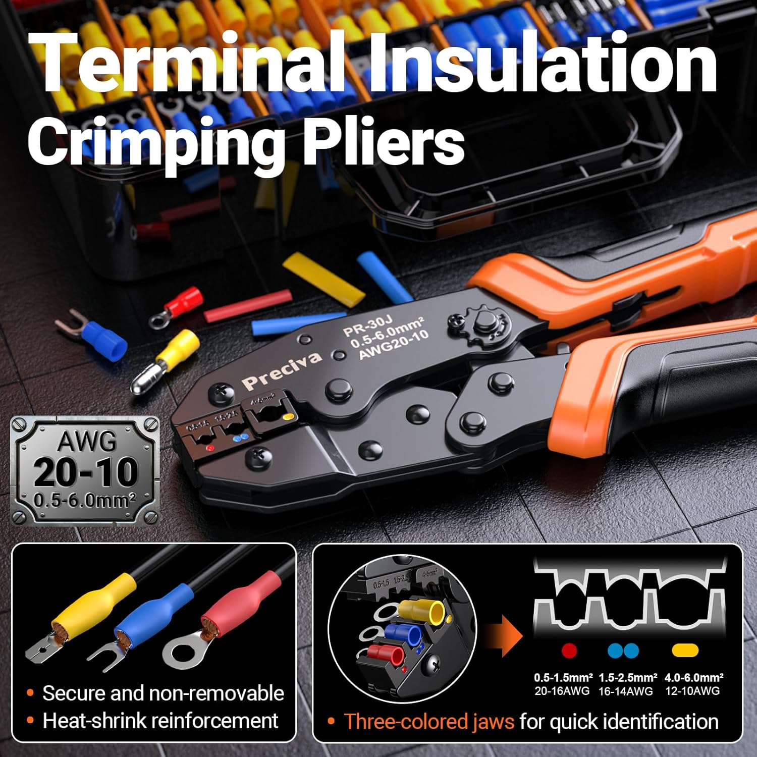 Preciva Professional Crimping Tool Set 600 Piece