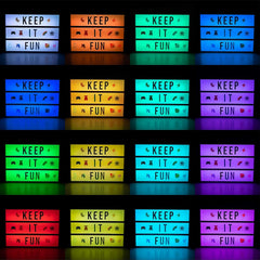 BONNYCO Gold Cinema Light Box A4 – 16 Colours, 400 Letters & Emojis