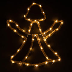 LED Hemp Rope Lights Xmas Decoration Battery Operated Holiday Garden Home Wall Room Hanging Décor