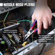 7-in-1 Needle Nose Pliers 200mm Wire Stripper Crimper