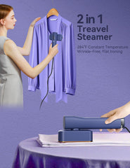 Portable 2-in-1 Handheld Clothes Steamer with LED Display