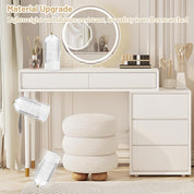 360° Rotating Makeup Brush Holder Organizer with Clear Lid, Dustproof Vanity Container
