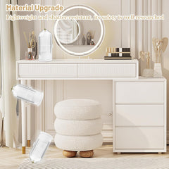 360° Rotating Makeup Brush Holder Organizer with Clear Lid, Dustproof Vanity Container