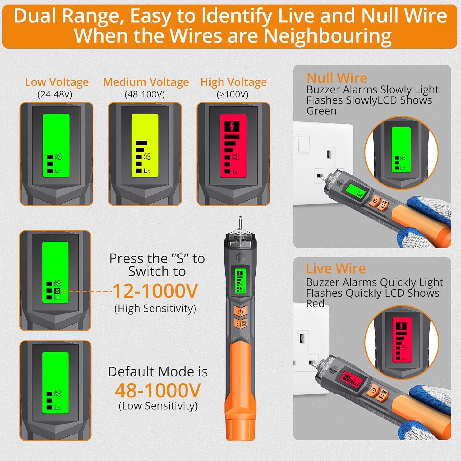 Neoteck Socket Tester & Non-Contact Voltage Pen Kit