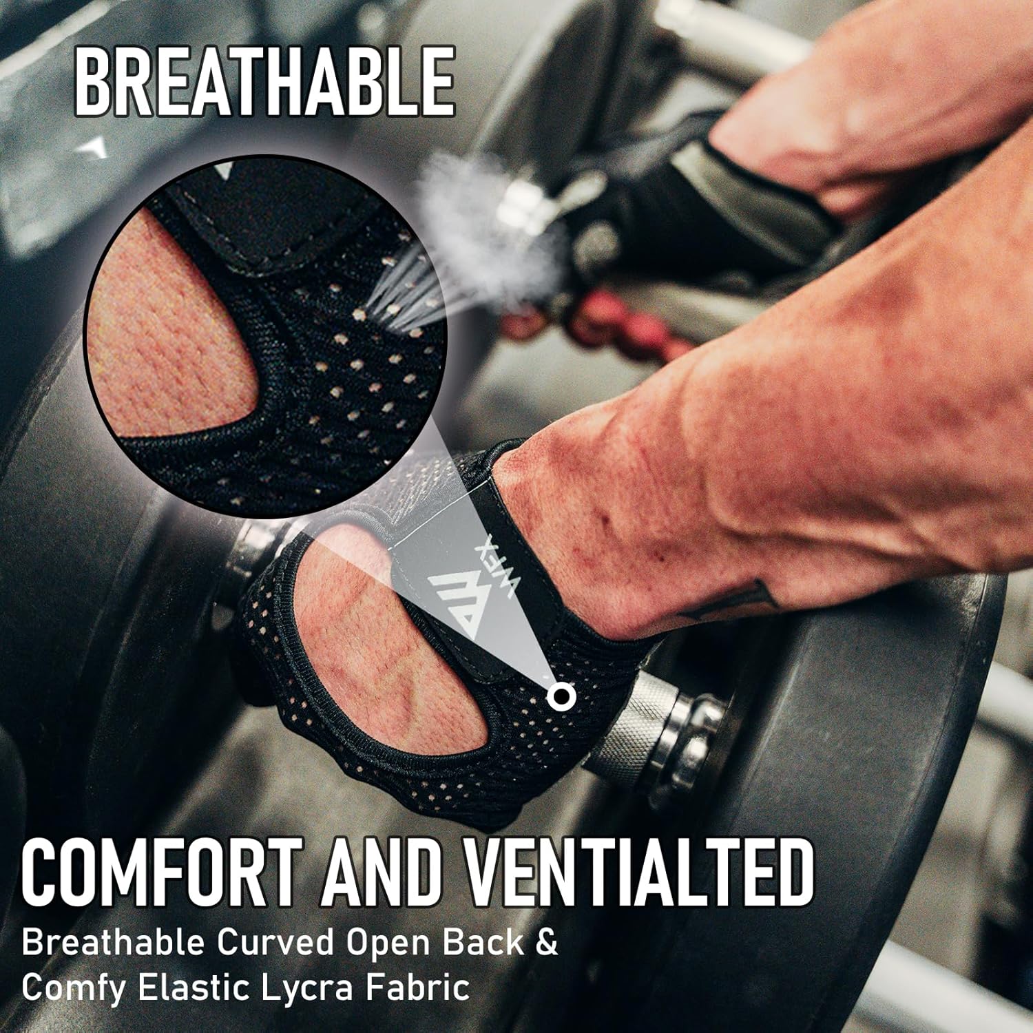 Weight Lifting Gloves with Wrist Wraps – Breathable Gym Gloves for Men & Women