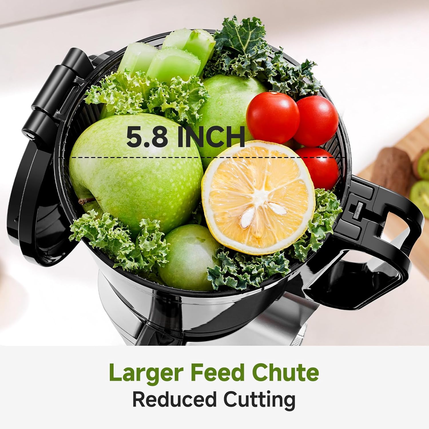 Automatic Cold Press Juicer 250W 145mm Wide Chute 2L Silver