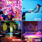 Colour Changing B22 RGBW LED Light Bulb 10W with Remote 2 Pack