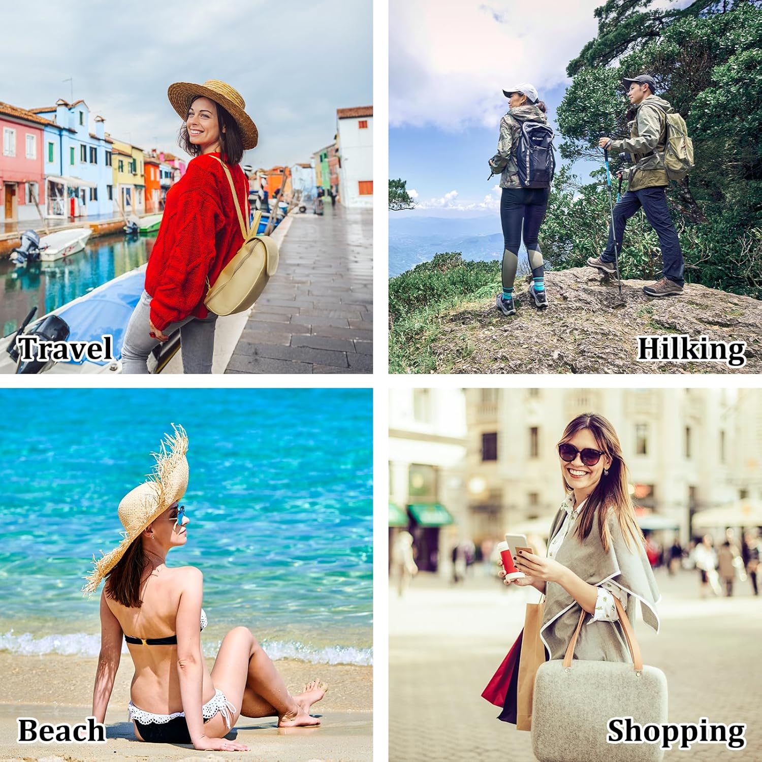 Hand Held Fans Hand Fan Rechargeable Hand Held Fans Rechargeable Electric Hand Fan Face Fan 4-Speed Adjustment 90° Foldable Suitable for Travel Camping and Outdoor Use (White)