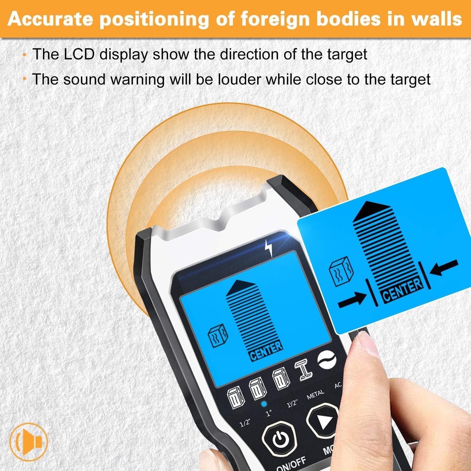 4 in 1 Stud Finder Wall Scanner LCD Detector