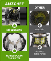 Juicer Machine – Cold Press Slow Masticating Juicer for Fruits & Vegetables, BPA Free Juice Extractor with 2 Cups & Brush