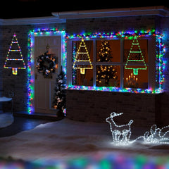 Unique ladder-shaped Christmas tree LED decoration