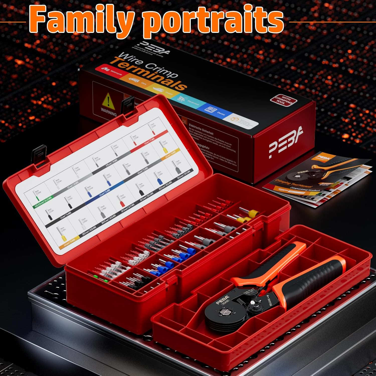 Ferrule Crimping Tool Kit 21 Sizes Self-Adjusting