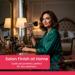 Professional Ionic Hair Dryer 2000W – Fast Drying with Diffuser, 2 Nozzles, 3 Heat & 2 Speed Settings