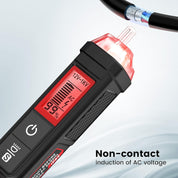 KAIWEETS HT100S Voltage Tester, Dual-Range 12V-1000V/70V 1000V Non-Contact Electric Tester, Sensitivity Electric Compact Pen with NCV, LED Flashlight, Buzzer Alarm, Wire Breakpoint Finder