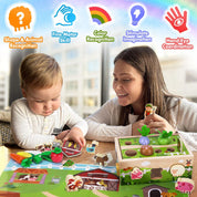 Montessori Wooden Sensory Toy for Toddlers 1-3Y Gift