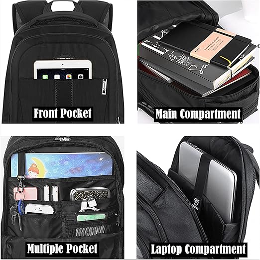 Laptop Backpack – Anti-Theft USB Charging Business & Travel Bag for Men & Women