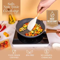 Nuovva 35-Piece Cream Silicone Cooking Utensils Set – Non-Stick, Heat Resistant Tools