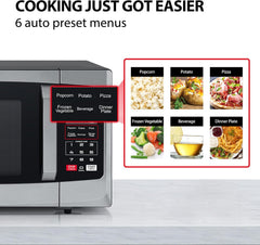 23L Digital Microwave Oven with Express Cook, Auto Defrost & Timer