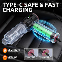 Handheld Vacuum Cleaner Black Rose, 23000Pa Cordless Car & Home