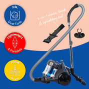 Russell Hobbs Lightweight Cylinder Vacuum Cleaner – 700W Motor, 2.5L Dust Capacity
