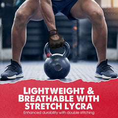 Men’s Gym Gloves – Non-Slip Weight Lifting Gloves with Padded Palm & Breathable Design