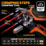 SOMELINE Crimping Tool Set 0.25-10mm² with 1240 Ferrules