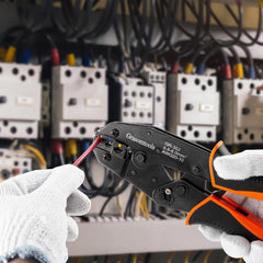 Insulated Wire Terminal Crimping Tool Kit with 370 Connectors 0.5-6mm²
