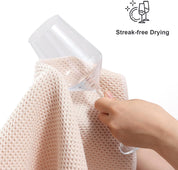 100% Cotton Kitchen Cleaning Cloths – Soft, Absorbent & Quick Dry Dish Cloths, 6-Pack