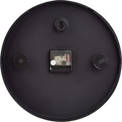 Classic 30cm Silent Wall Clock – Easy Read, Battery Operated, Round Black Design