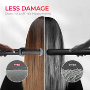 Hair Straightener Brush UK 2-in-1 Flat Iron & Hair Brush, Fast Heat, 5 Temps, Black