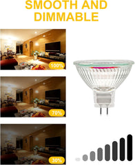MR16 Halogen Bulbs 12V 35W GU5.3 Dimmable 6 Pack