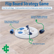 Dog Activity Strategy Game – Interactive Flip Board Intelligence Toy for Dogs