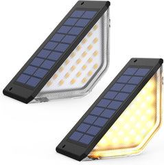 Solar Fence Lights – Outdoor Waterproof LED Wall & Step Lights for Garden, Patio, Yard, or Stairs (Warm White & Cool White Options)