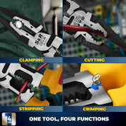 VDE Long Nose Pliers 220mm – Insulated Electrician Tool