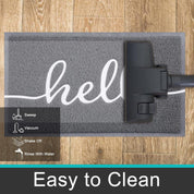 Homaxy Hello Door Mat 40x60cm – Non-Slip Low Profile Durable Mat for Indoor/Outdoor