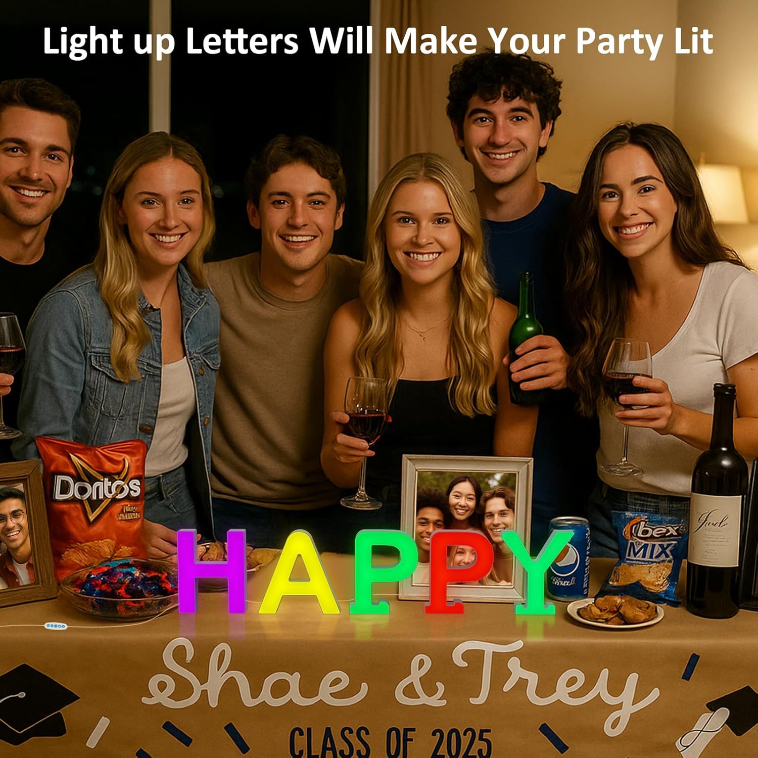 LED Letter Q USB Colour Changing Night Light