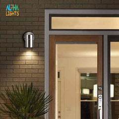 2 Packs Outdoor Down Light Stainless Steel Wall Lamp, Use GU10 Bulb  IP44 Wall Light for Garden, Patio, Garage, Hallway, Balcony, Terrace