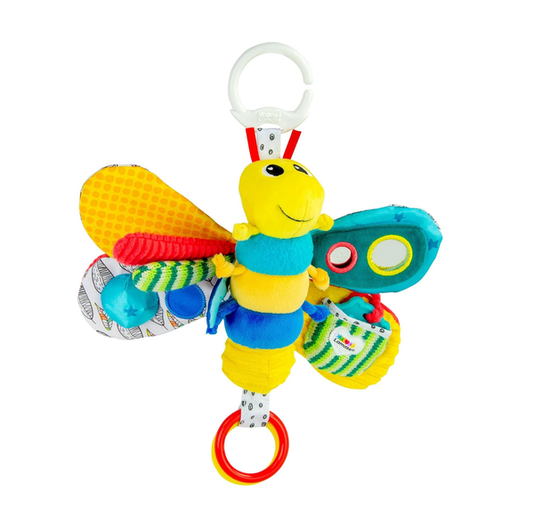 LAMAZE Freddie the Firefly – Clip-On Pram & Stroller Toy, Sensory Baby Toy for Newborns 0–6 Months