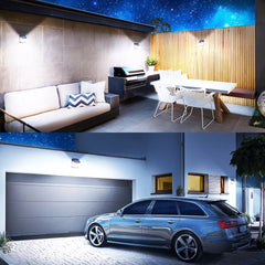 Solar Power PIR Motion Sensor Wall Light 128 LED Garden Outdoor Security Lamp UK