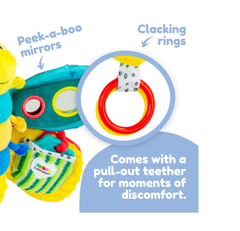 LAMAZE Freddie the Firefly – Clip-On Pram & Stroller Toy, Sensory Baby Toy for Newborns 0–6 Months