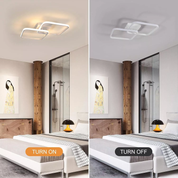 50W Dimmable LED Ceiling Light with Remote Control – Modern Pendant Lamp for Living Room – 60cm, Adjustable Brightness & Color Temperature