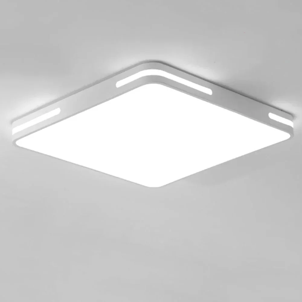 36W LED Flush Mount Ceiling Light, 6500K Cool White, 3600lm, 40cm Round Black Frame Light for Bedroom, Bathroom, Living Room