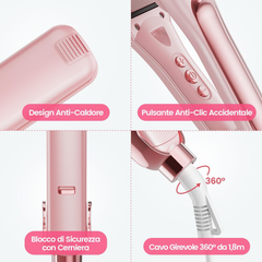 Professional 42mm Wide Plate Hair Straightener – Water-Based Ceramic Flat Iron for Silky, Smooth Hair