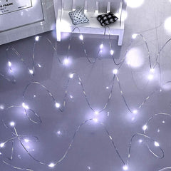 Green Fairy Lights, 5M 50 LEDs Battery Powered String Lights