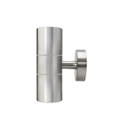 Modern Outdoor Up Down Wall Light – Stainless Steel, IP65 Waterproof, Mains Powered Exterior Sconce for Porch, Patio, or Garage