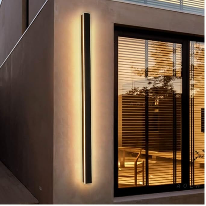 Black LED Outdoor Wall Sconce