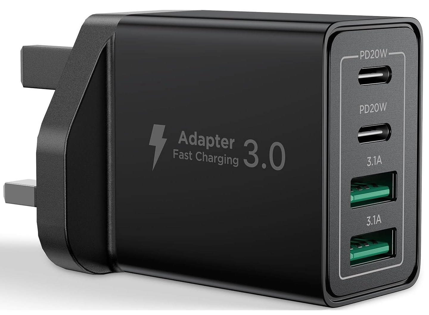 Fast USB-C Charger Plug – Dual Port PD Power Adapter for iPhone & Android Devices