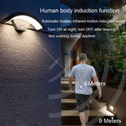 Modern Outdoor LED Wall Light with Motion Sensor